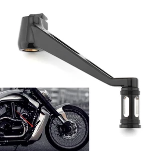 Bremshebel Arm Pedale Peg Für Harley Night Rod VRSC V-Rod Muscle 2002-17 Schwarz - Bild 1 von 11