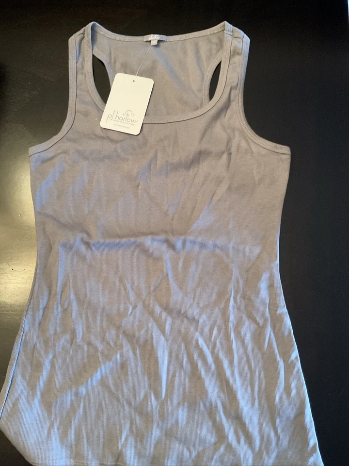 Танк PJ Harlow JST2006 Charlie Racerback M темно-серебристый - Изображение 1 из 4