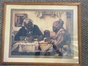 Ein Penny Short, Kunst von Harry Roseland (23,5 x 29,5, im Holzrahmen). - Bild 1 von 5