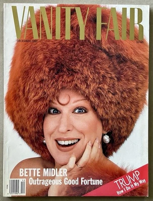 Vanity Fair VTG Issue - Dec 1987 w/ Bette Midler • Donald Trump • Andy Warhol - Image 1 of 4