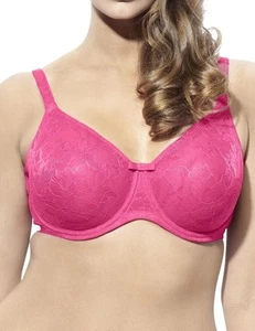 T-Shirt Full Cup Bra Panache Sculptresse Pure Lace 6931 Hot Pink - Picture 1 of 1