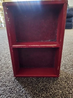 Little Red Shelf Miniature Bookcase Display Case - Image 1 of 4