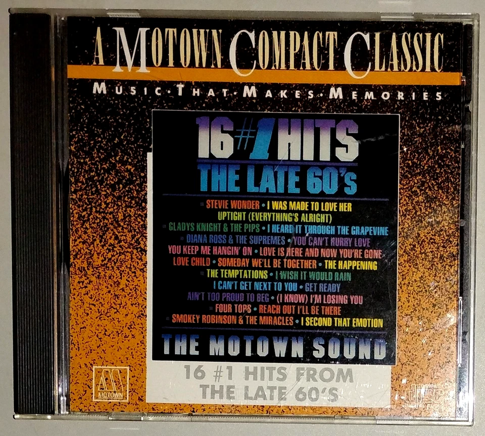 Motown 16 #1 Hits The Late 60's CD 1987 Diana Ross - Temptations - Stevie Wonder - Image 1 of 4