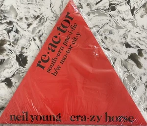 Neil Young Crazy Horse Reactor 10” Red Triangle Shaped Vinyl like new 1981. - Picture 1 of 4