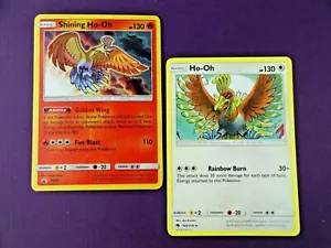 SHINING HO-OH SM70 Pokemon leggende + bonus 150/214 - entrambe le carte - Foto 1 di 9