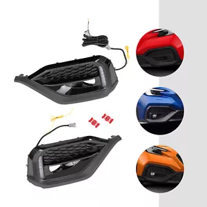 For 2022 2023 Subaru WRX STI sequential LED Turn Signal DRL Fog Bezel Light Pair - Picture 1 of 16