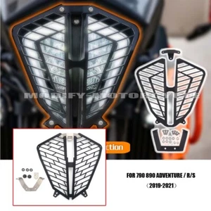 Front Headlight Grille Protection Cover For 790 Adventure 890 ADV/S/R 2019-2021 - Picture 1 of 9