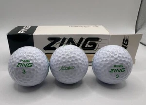 RARE Vintage Ping Zing Karsten Logo Golf Ball-Green CRAFT - ZAVICHAS Golf School - Picture 1 of 4