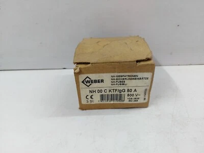 WEBER NH00C KTF 50A 500V.120kA gL gG - Image 1 of 3