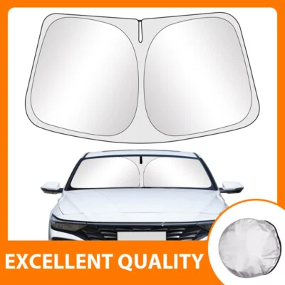 Fits Hyundai Elantra Foldable Car Windshield Sun Visor Sunshade Window UV Block - Imagem 1 de 4