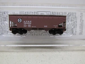 ESCALA Z ~ MICRO TRENES ~ AT & SF - SANTA FE 33' DOBLE TOLVA ABIERTA VAGÓN # 180806 - Imagen 1 de 4