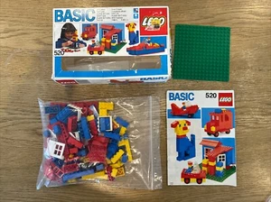 LEGO 520 BASIC Vintage Building Set 100% complete + instructions & box from 1985 - Picture 1 of 14
