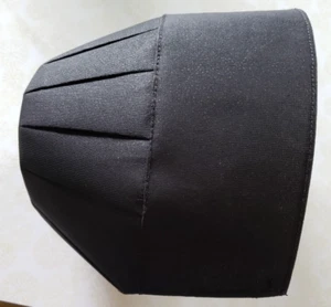 AMISH GIRLS BLACK BONNET 14 3/4" KAPP PRAYER COVERING -NO TIES HANDMADE - Picture 1 of 8