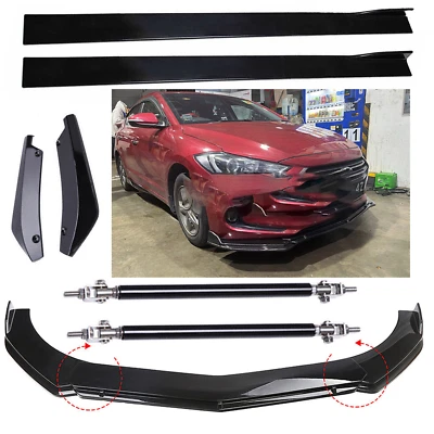 Front Bumper Spoiler Splitter + Side Skirts + Rear For Hyundai Elantra 2000-2023 Foto 1 de 4
