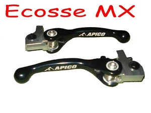 Scorpa Trials Apico Black Flexi Clutch Lever Brake Lever Set - Picture 1 of 6