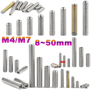 M4/M7 Titanium Bolt 8~50mm Hex Socket Head Cap End Headless Ti Screw for Bicycle - Picture 1 of 12