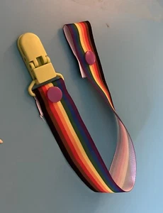 Gay Pride Pacifier Clip - Picture 1 of 2