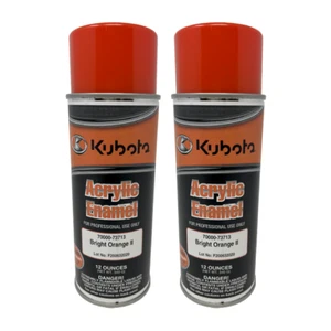 Two Pack Genuine OEM Kubota 70000-73713 Bright Orange II Touch Up Spray Paint - Picture 1 of 1