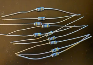 Resistencias axiales de precisión de película metálica 10 piezas 147 ohmios 1/4 W 1 % ~ NUEVO ~ - Imagen 1 de 1