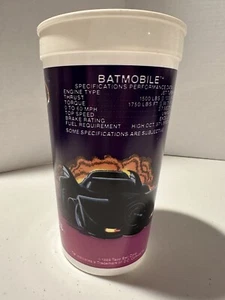 Coupe en plastique vintage Taco Bell Batman Batmobile 1989 - Photo 1/2