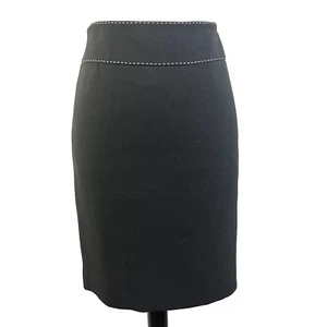 INC International Concepts Skirt size 8 Black White Straight Knee Career Suit - Picture 1 of 9