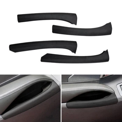 4X Cubierta protectora de panel de reposabrazos de puerta INTERIOR ABS negro para Buick Lacrosse 2009-2012 Foto 1 de 4