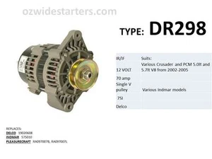 Crusader, PCM alternator suit 5.0lt and 5.7lt V8 from 2002 - 2005 - Picture 1 of 4