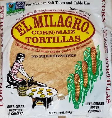 El Milagro Corn Tortillas Tortillas de Maiz  choose 6, 12, 16, 24 or 48 Packs - Image 1 of 4