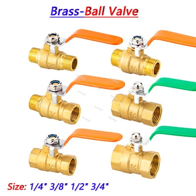 Ball Valve Long Handle BSP 1/4" -3/4" Female/Male, Lever Ball Valves Full Range - Image 1 of 4
