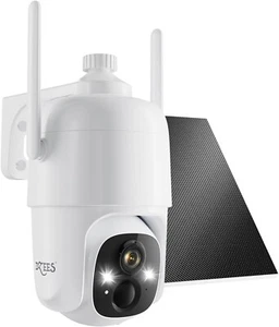 Dzees Solar Security Cameras Wireless Outdoor, 2K Battery Powered Security Ca... - Picture 1 of 8