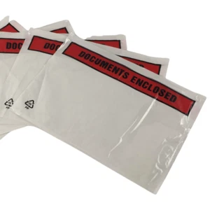 A4 PRINTED DOCUMENTS ENCLOSED WALLETS 230x330mm SHIPPING LABELS POSTAL POUCHES - Picture 1 of 4