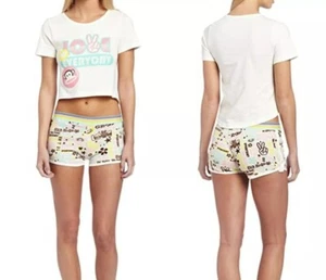 NWT Paul Frank Julius Crop Tee & Short Set Junior Size 100% cotton - Picture 1 of 2