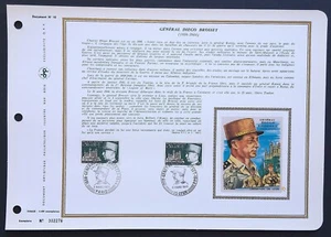 Feuillet DAP 1er jour 10 Soie 1971 Général Diégo Brosset - Bild 1 von 1