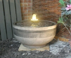 LARGE STONE NIAGARA WATER FOUNTAIN GARDEN ORNAMENT PATIO SELF CONTAINED FEATURE - Picture 1 of 9