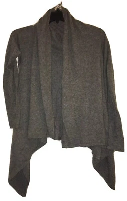 Cardigã feminino Portolano cinza aberto suéter extravagante - Imagem 1 de 4