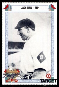 1990 TARGET DODGERS #206 JACK DUNN BROOKLYN DODGERS