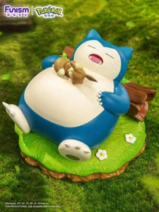 FUNISM Pokémon Snorlax & Eevee Collectible Figure Relax in the Forest - Picture 1 of 6