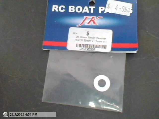 NEW Teflon Washer Drive 1/4 Suit Boat Parts JK Part #JK-TW006 - Image 1 of 1