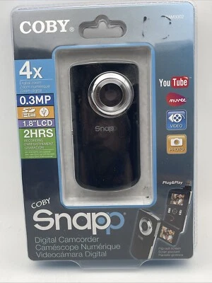 Coby Snapp Digital Camcorder 4x Digital Zoom 1.8" LCD CAM3002 Videocamara 1.3 MP - Image 1 of 4
