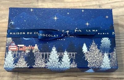 La Maison du Chocolat Paris EMPTY Chocolates Gift Box Winter Train Scene 2024 - Image 1 of 4