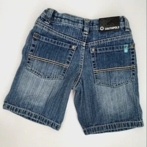 SOUTH POLE Vintage Kid's Distressed Look Relaxed Fit Denim Jean Shorts 6 Boys - Picture 1 of 8