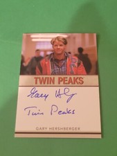 GARY HERSHBERGER 19 RITTENHOUSE TWIN PEAKS ARCHIVES INSCRIPTION AUTOGRAPH CARD 