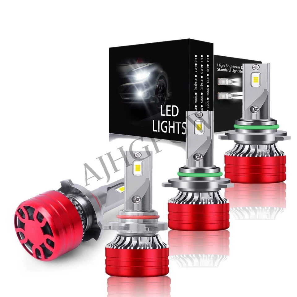 Combo de faros LED de haz alto bajo bombillas brillantes 6000K para Acura Vigor 1992-1994 Foto 1 de 4