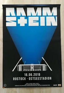 ORIGINAL Konzert Plakat RAMMSTEIN Stadium Tour Poster 2019 ROSTOCK Ostseestadion - Bild 1 von 1