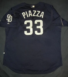 MIKE PIAZZA AUTHENTIC Majestic SAN DIEGO PADRES Batting Practice Jersey 52 Mets - Picture 1 of 6