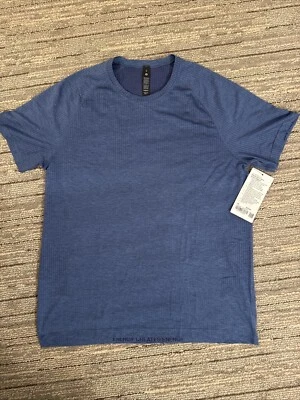Рубашка с коротким рукавом мужская Lululemon XL Metal Vent Tech цвет Mineral Blue LM3FG2S - Изображение 1 из 4