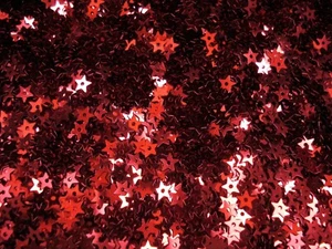 Sequins Stars 6mm Metallic Red 25g DIY Crafts Costume Embellishment - Picture 1 of 2
