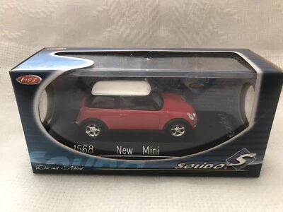 SOLIDO Die-Cast Model Car 1:43 #1568”NEW MINI”(Red/White).Made In France.New - Image 1 of 4