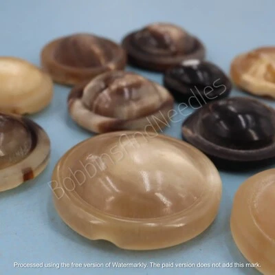 Vintage Mock Horn Dome Buttons Vintage Casein Buttons Retro Upciclyng Protect - Image 1 of 4