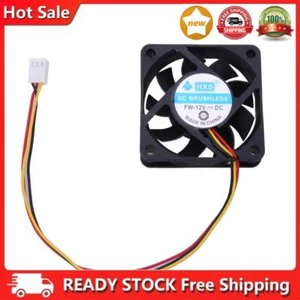 60mm Case Fan DC 12V 3Pin Computer CPU Cooling Fan 4500RPM Computer Accessories - Afbeelding 1 van 8
